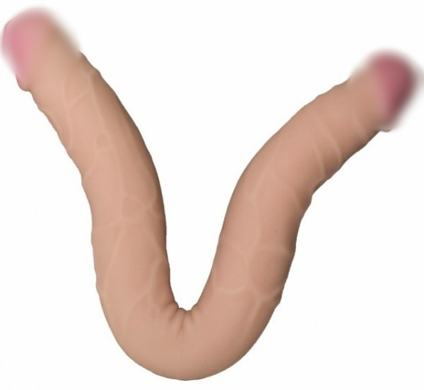Фаллоимитатор двухголовый &quot;Lesbi&quot; супер реалистичный, 46см 